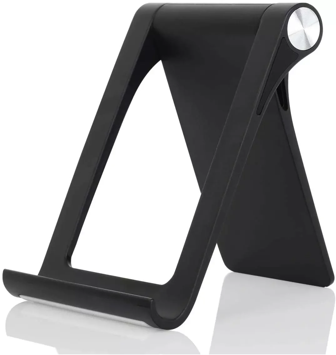 GORWRICH Cell Phone Stand Holder, Desk Mobile Phone and Tablet Dock with Adjustable Angle Foldable, Compatible with Phone 11