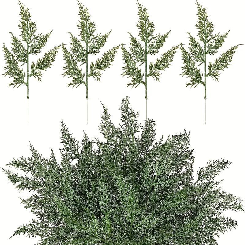 Рождественские Сосновые Ветки Искусственная Зелень Праздничное Украшение Венок