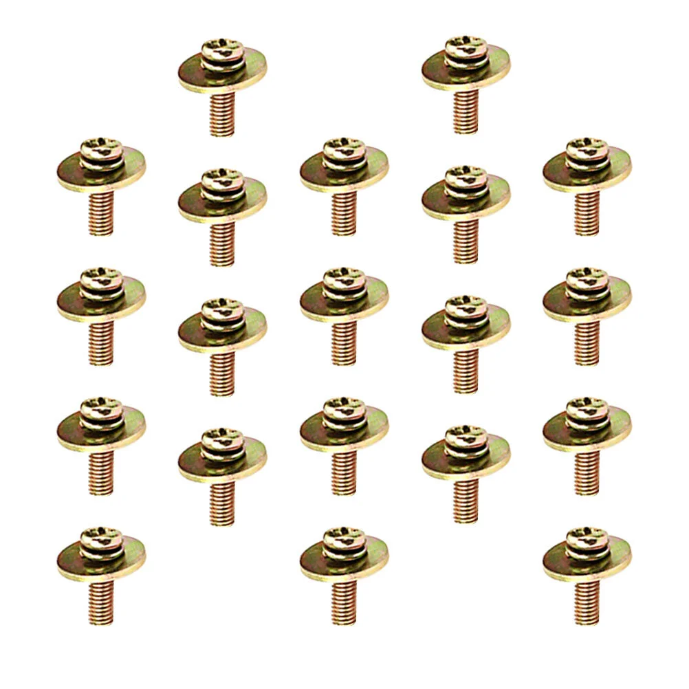 

20 Pcs Drum Set Snare Lug Claw Hooks Goldendoodle Accessories Replacement Screws Metal Short Bling