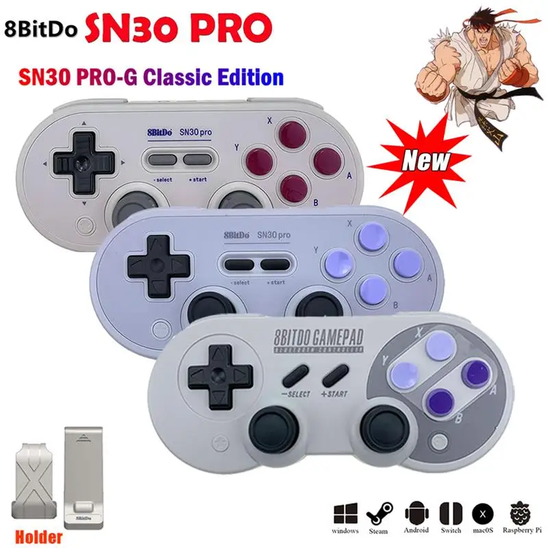 Топ! Новый беспроводной контроллер Bluetooth 8Bitdo SN30 Pro GB SN удаленный геймпад для Nintendo