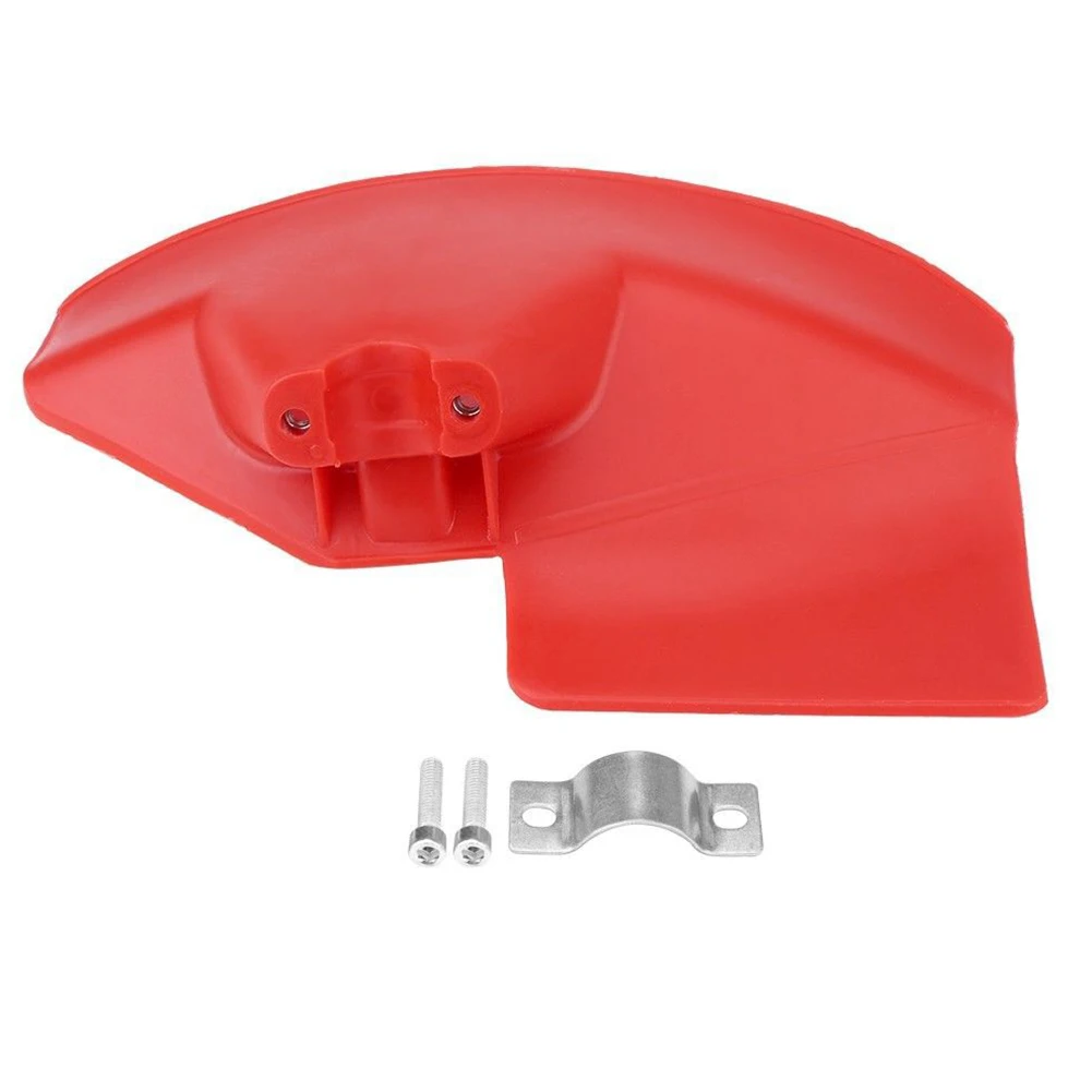 

Garden Lawn Mower Guard 280*170mm Plastic Red For 24mm 26mm 28mm Shaft Diameters Trimmer Blade Guard