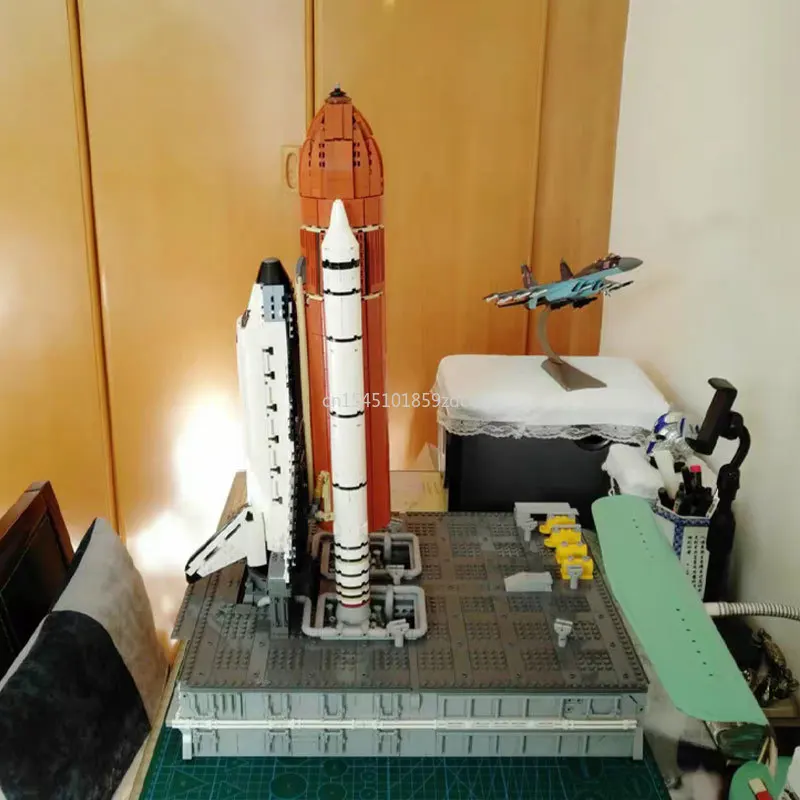 Фото Высокотехнологичный космический шаттлер MOC, транспортер, пусковая платформа, набор строительных блоков, ракетка, самолет, модель, игрушки, д... №4