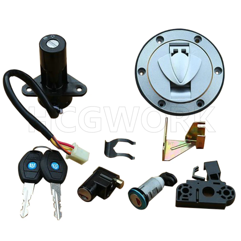 Аксессуары для мотоциклов, набор ключей для дверного замка, крышка переключателя зажигания, крышка топливного бака, крышки газа, замок для Benz Qj150-17a