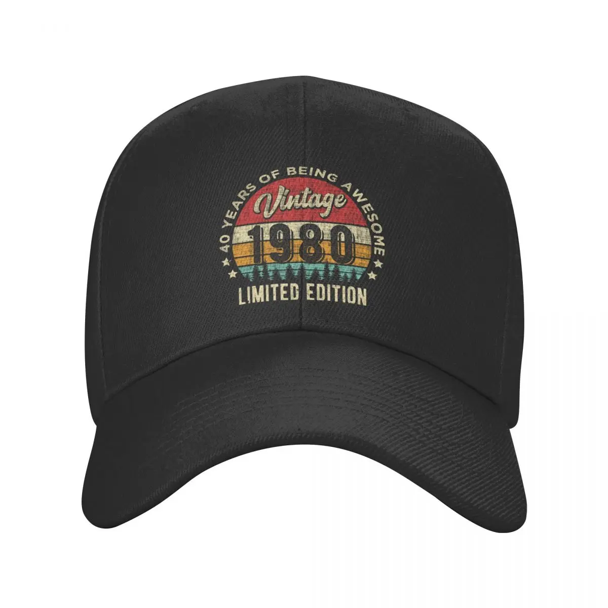 

New Classic Unisex Vintage 1980 Awesome 42th Birthday Baseball Cap Adult Adjustable Dad Hat Men Women Sports Snapback Hats