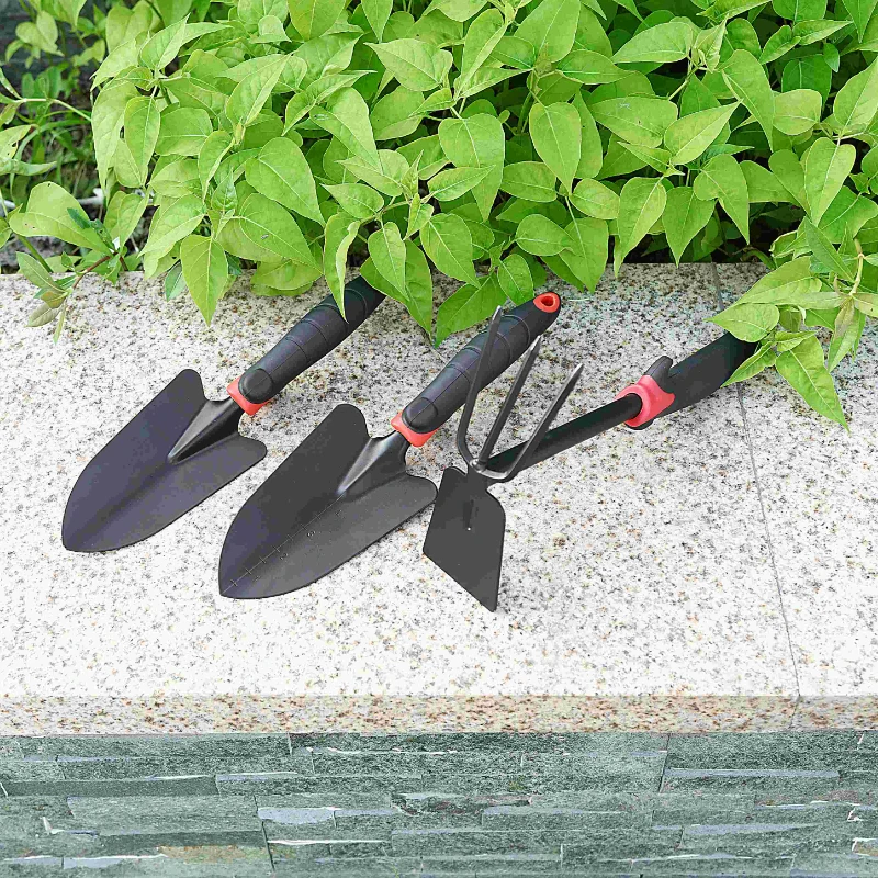 3Pcs Mini Shovel Rake Set Shovel for Plants Bonsai Tools Garden Mini Hand Tools Miniature Planting Set Wooden Handle Spade