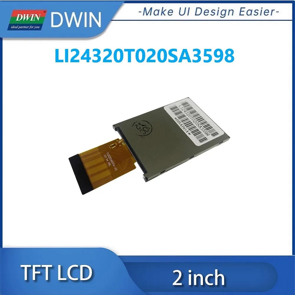 DWIN 2 Inch 350 Bright IPS TFT LCD Module RGB 18bit Interface Capacitive Resistive Touch Panel For ESP32 STM32 LI24320T020SA3598 images - 6