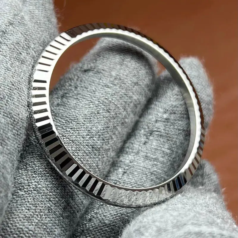 Фото Позолоченный белым золотом безель для часов Datejust 36 мм 126234, 41 мм 126334, высококачественные запасные части для часов. №3