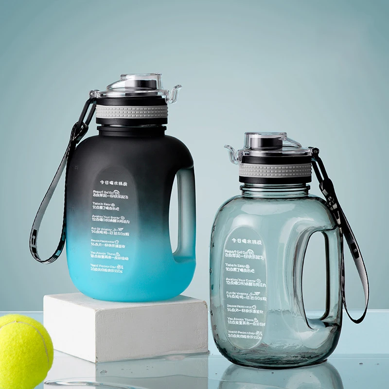 

Летняя Спортивная бутылка для воды для фитнеса, емкость 1,2 л, вместительные гидратационные ведра, портативная соломенная чашка, Большая пластиковая соковыжималка с тонкой бочкой