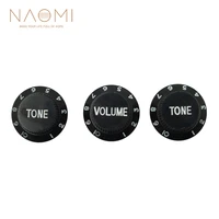 naomi 1 volume 2 tone control knobs with numbers guitar parts accessories new black color
