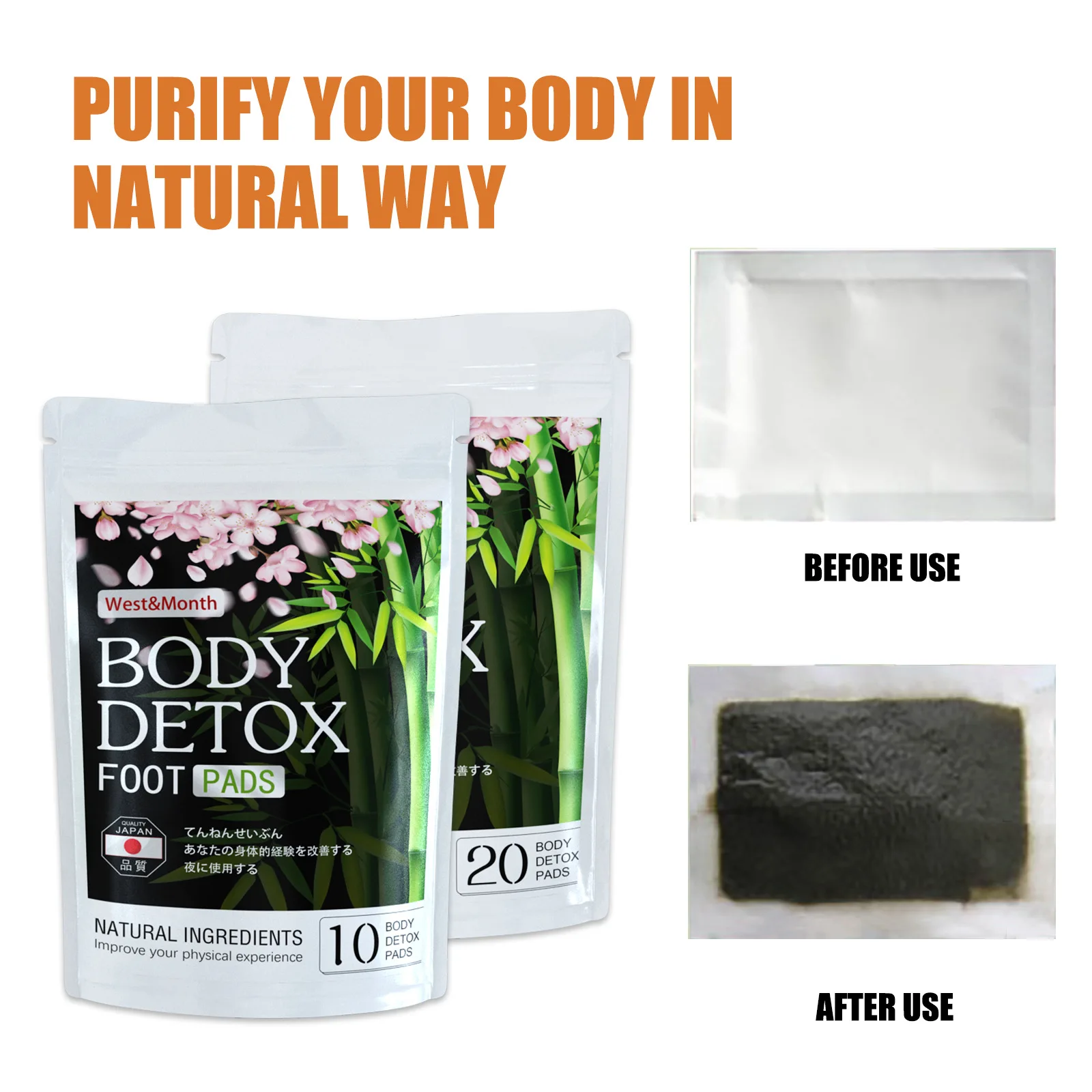 

1Bag/10Pcs Natural Herbal Foot Patch Relieves Body Fatigue Stress Cold Mask Beauty Improvement Sleep Foot Care Patch