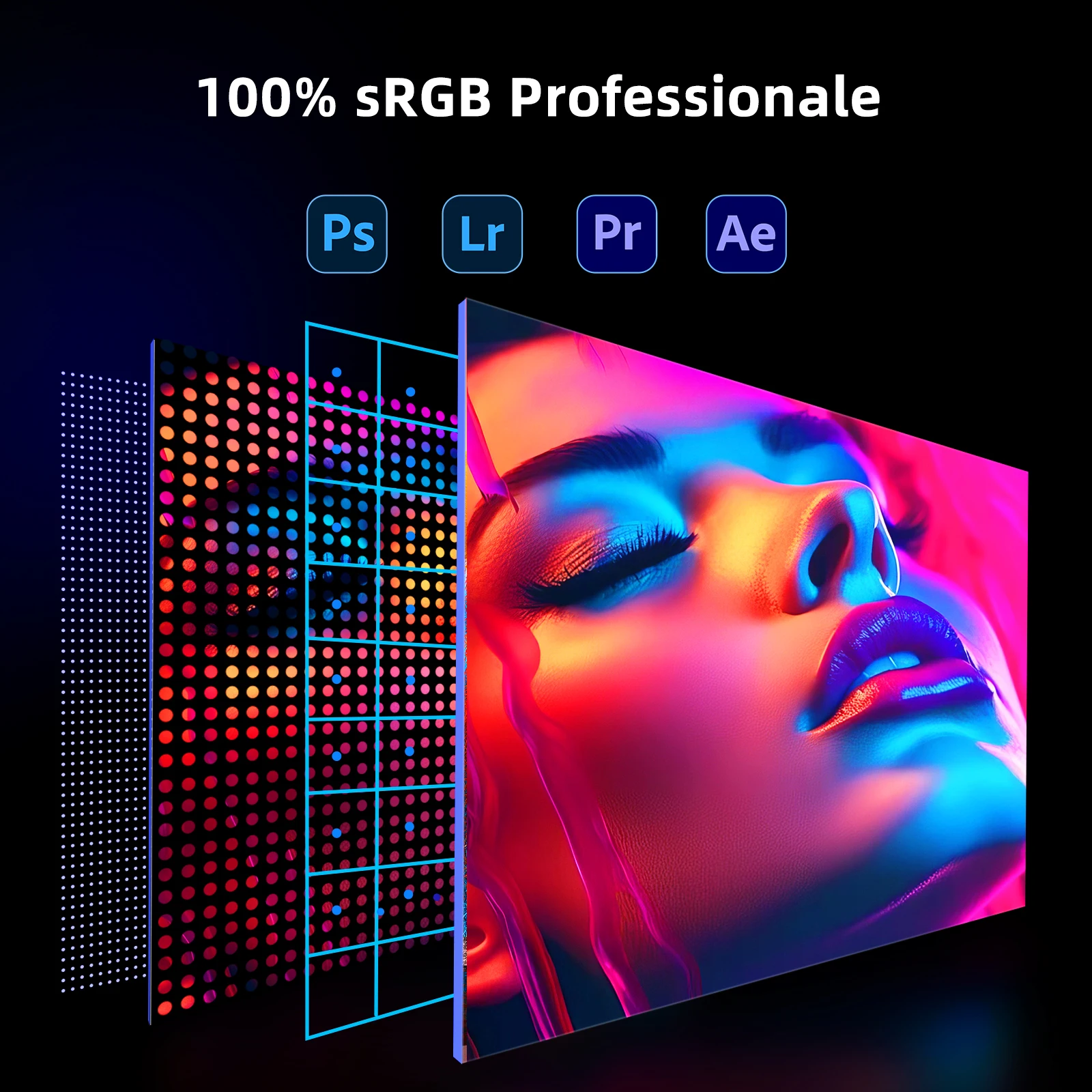 Фото Портативный игровой монитор UPERFECT 16,1'' 144 Гц для ноутбука FHD 1080P IPS HDR FreeSync внешний экран для путешествий для ноутбука ПК PS5 Mac №3