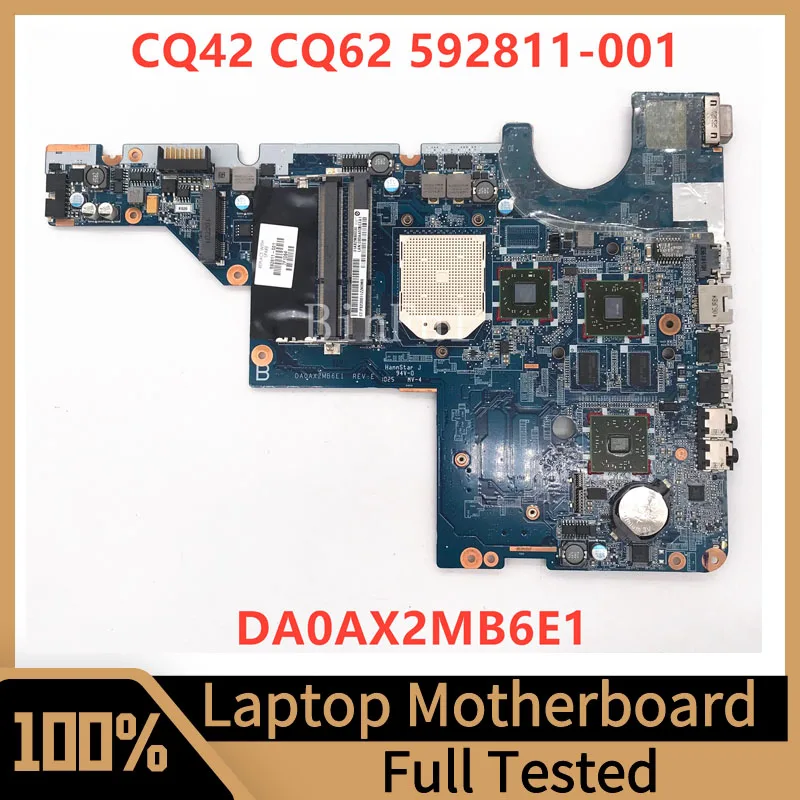 592811-001 592811-501 592811-601 Mainboard For HP CQ42 CQ62 Laptop Motherboard DA0AX2MB6E1 100% Full Tested Working Well