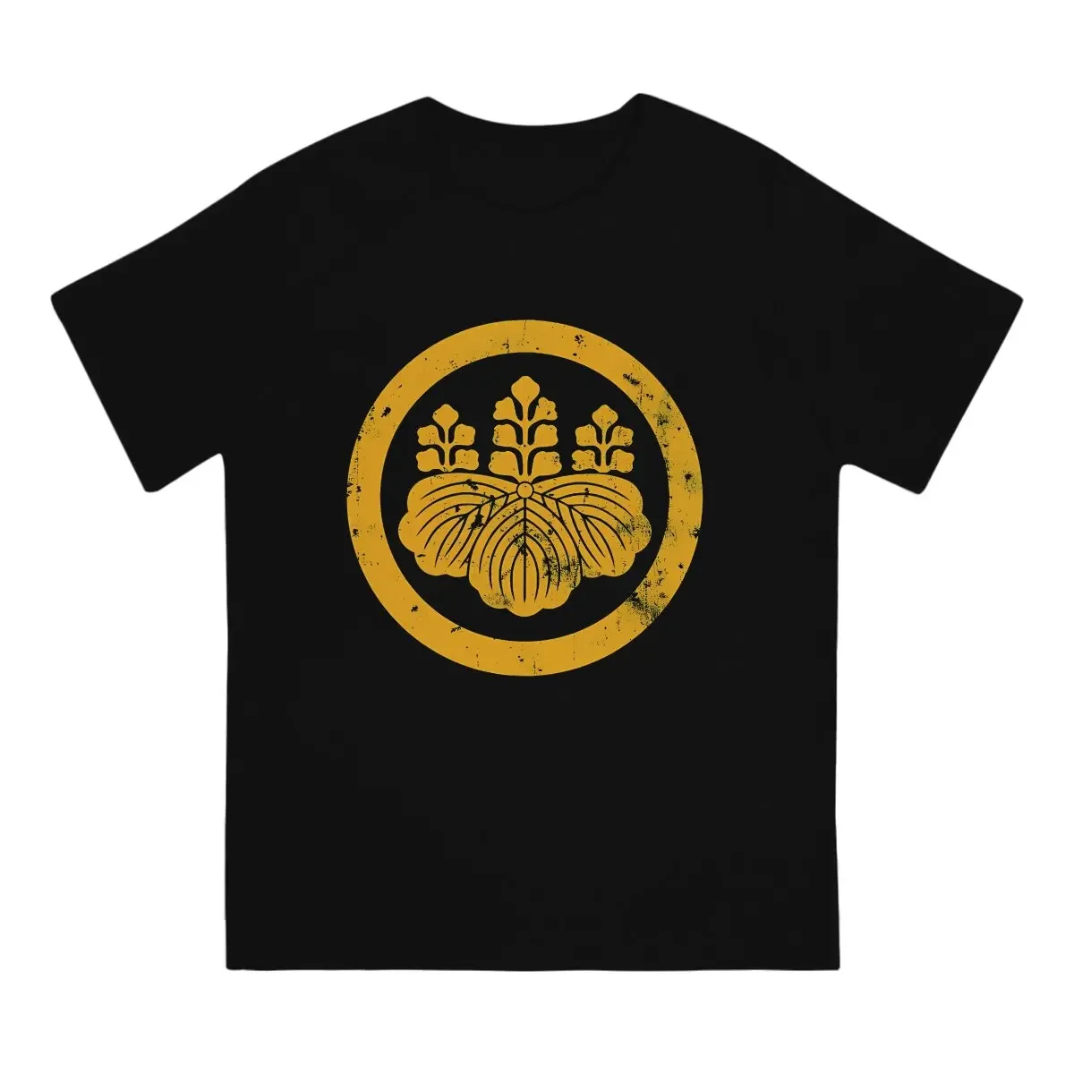 Toyotomi Мужская футболка с логотипом Japanese Clan Crest топы круглым вырезом тканевая