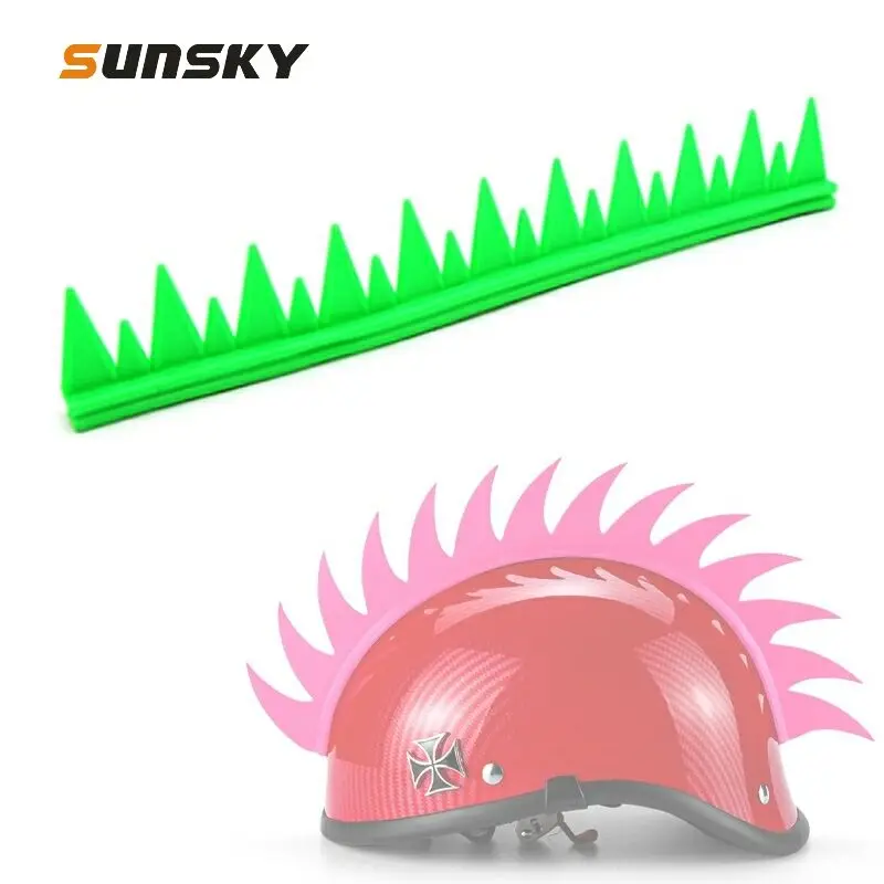 

2 PCS Motorcycle Helmet Sticker Decorative Cockscomb Silicone Cover