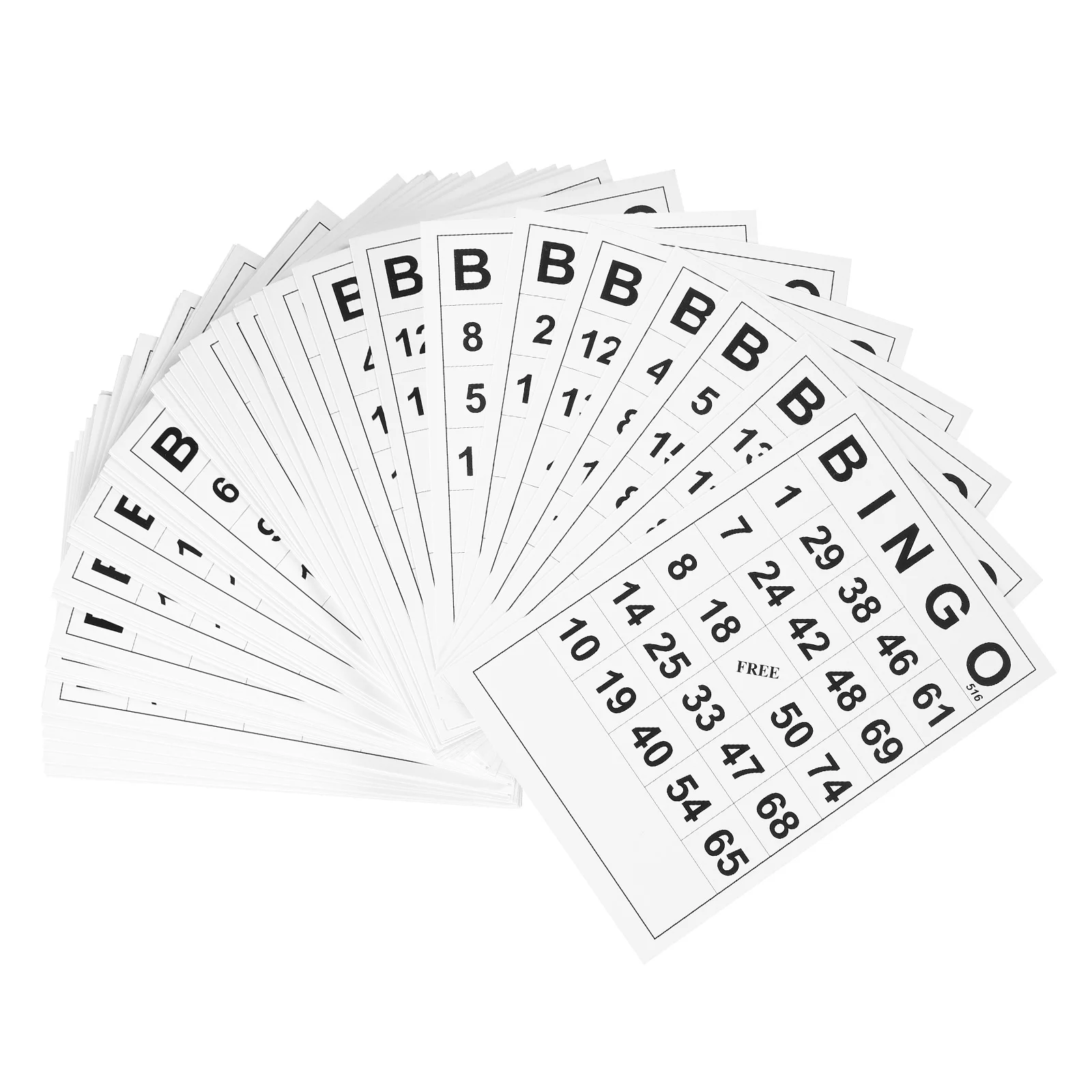 

Bingo Game Intellectual Development Plaything Games Poker Accessories Card Paper Sheets White Easy Read Cards Sight Word