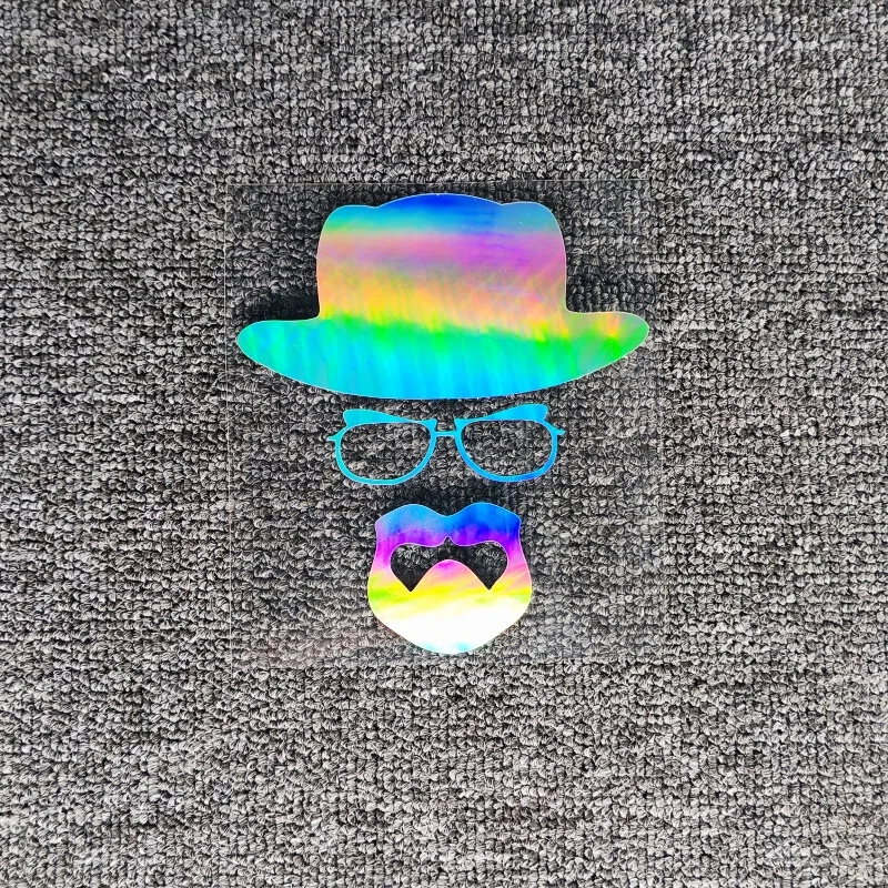 Фото Автомобильные наклейки Breaking Bad Walter White Heisenberg, забавные светоотражающие наклейки для крышки топливного бака, козы, мотоциклов, автостайлинг №4