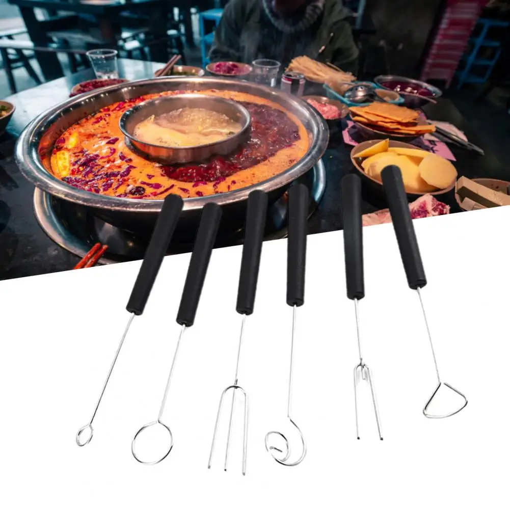 

Dessert Fork Anti-rust Metal Wear-resistant Washable Chocolate DIY Fork Dipping Fork for Home