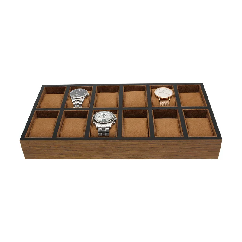 Wooden Watch Box Display Cabinet for Watch Store Hard Wholesale Watch Boxes Storage Organizer Box Showcase Watches Stand Pillows