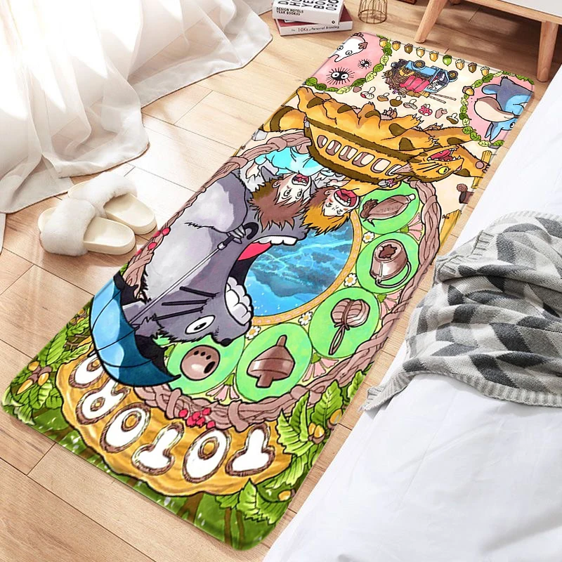 

Приветствуемый коврик, напольный коврик, аниме Тоторо, Придверный коврик для гостиной, настенный коврик для ванной, кухни, прихожей, детской ступни, рождественский подарок