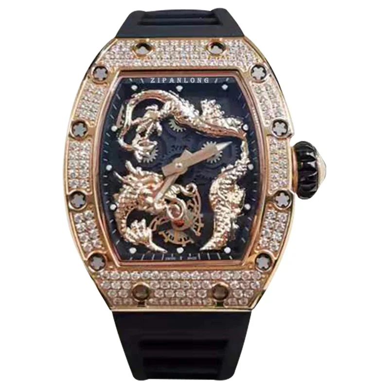 

Мужские механические часы с большим циферблатом, автоматические