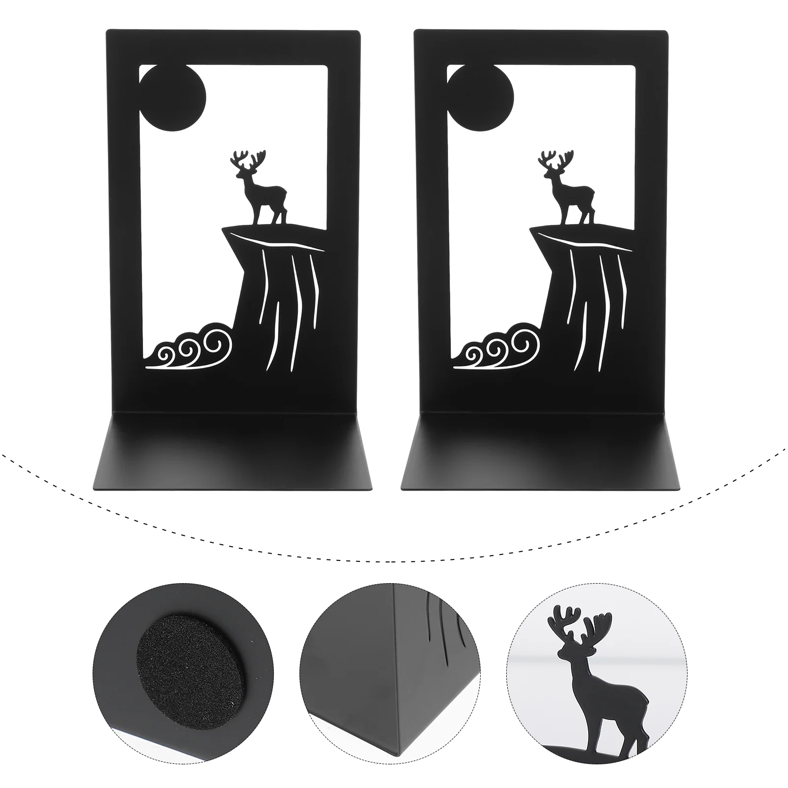 

Bookends Book Iron Unique Stopper Childrens Desktop Bookend Ends Modern Bookshelf Student Stands Metal Rustic Animal Office