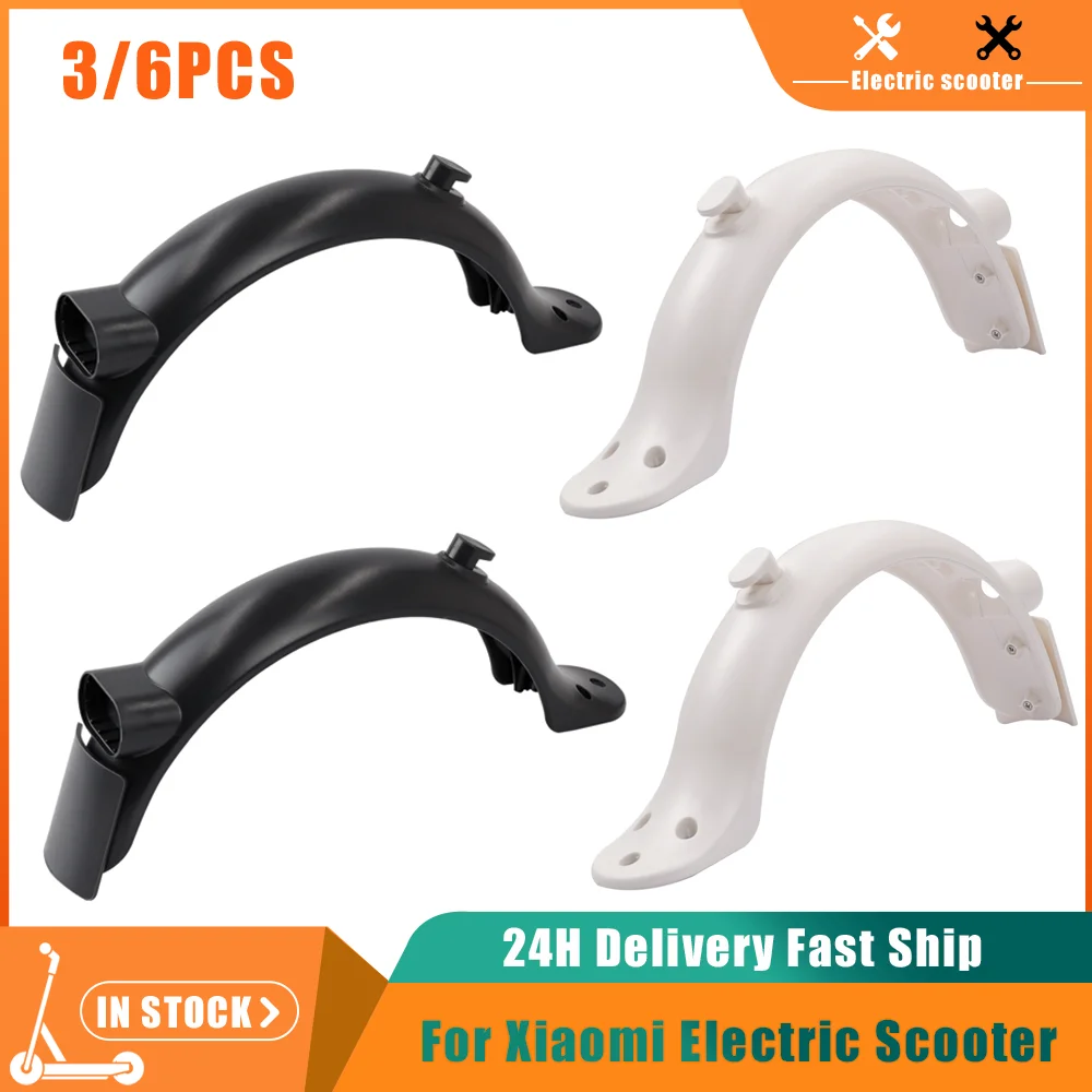 

3/6 шт. новая версия, задняя грязезащитная накладка, совместимая с Xiaomi M365 Pro 2 1s, запчасти для электрического скутера, детали для заднего крыла