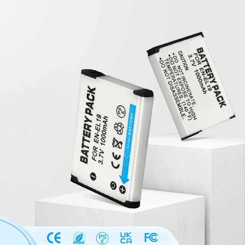 Аккумулятор EN-EL19 1000 мАч для Nikon Coolpix S32 S100 S2500 S2750 S3100 S3400 S3500