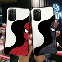 marvel spiderman comics phone case for xiaomi redmi poco f1 f2 f3 x3 pro m3 9c 10t lite nfc black cover silicone back prett mi 1