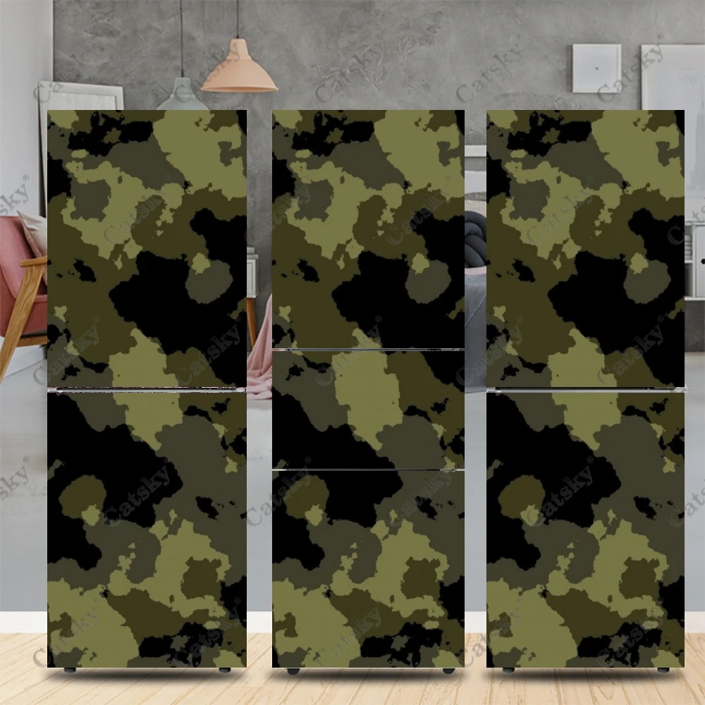 Камуфляжная наклейка на холодильник домашний декор кухонная Настенная Наклейка