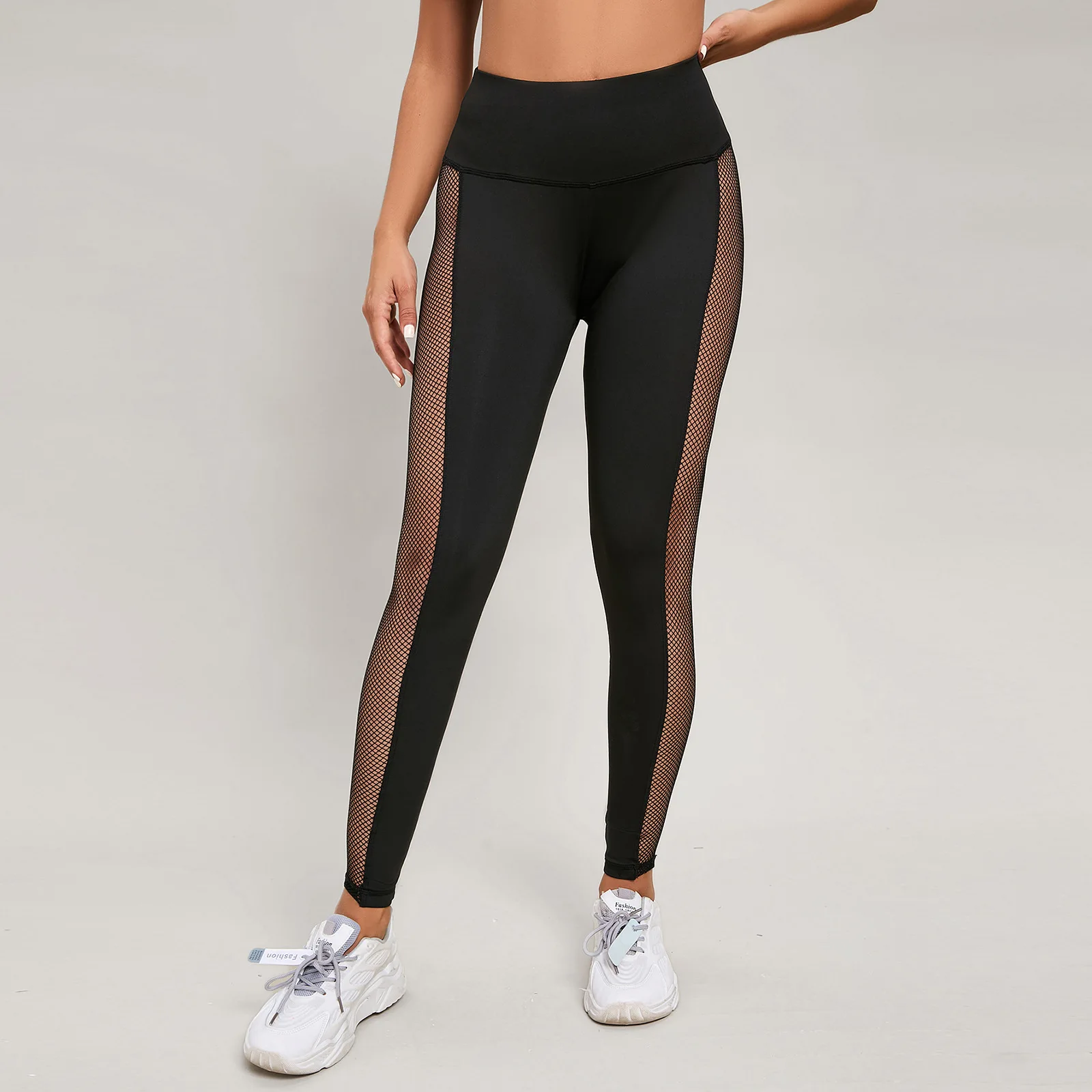 Hollow Fitness Sexy Women's Yoga Pants Solid Color Tight Long Leggings High Waist Slim Fit Hip Lifting Sports Ladies Gym Pants