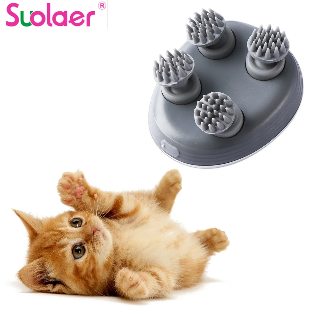 

Low Noise Cat Massage Electric Health Care Cat Comb Supplies Accessorie Body Head Hair Massager Deep Stress Relief Sleep Lifting