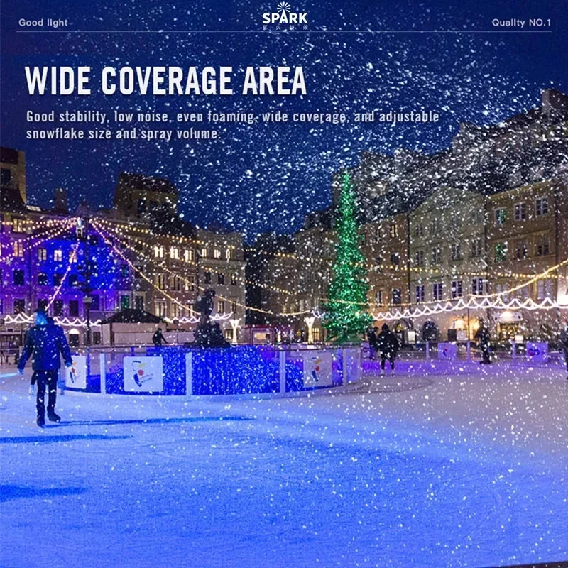 SP 90-градусная движущаяся головка 3000 Вт DMX на колесах большая машина для снежной