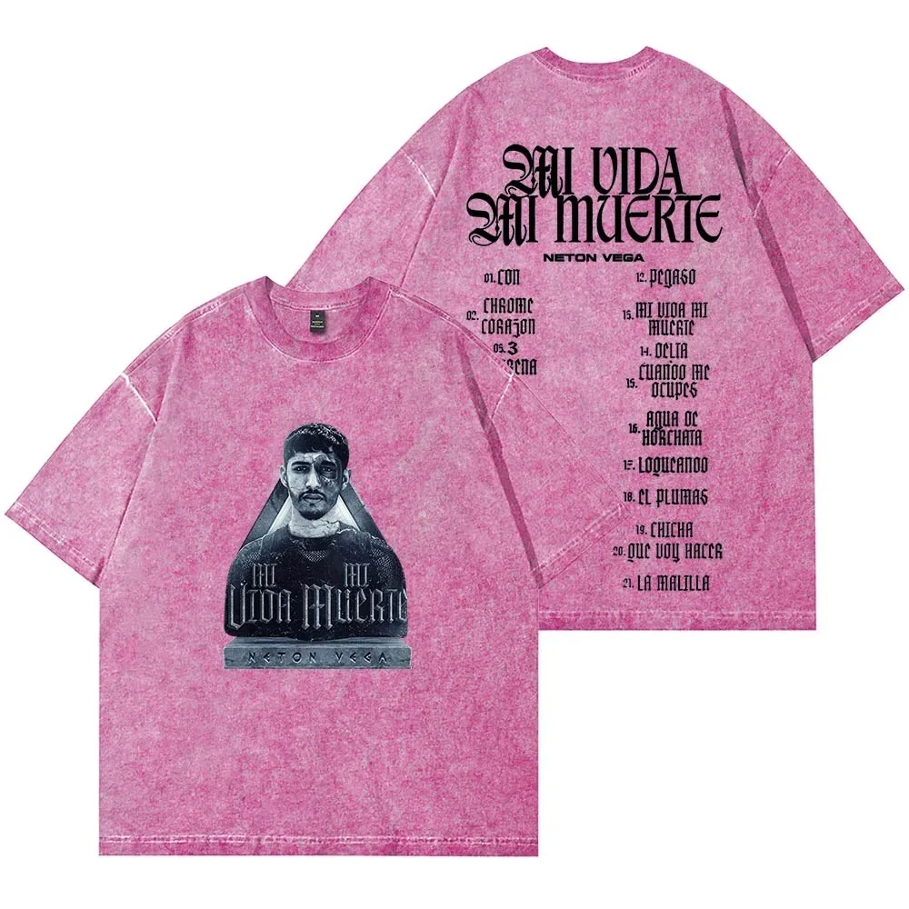 Neton Vega Mi Vida Muerte Merch футболки Summer унисекс модная повседневная футболка с короткими