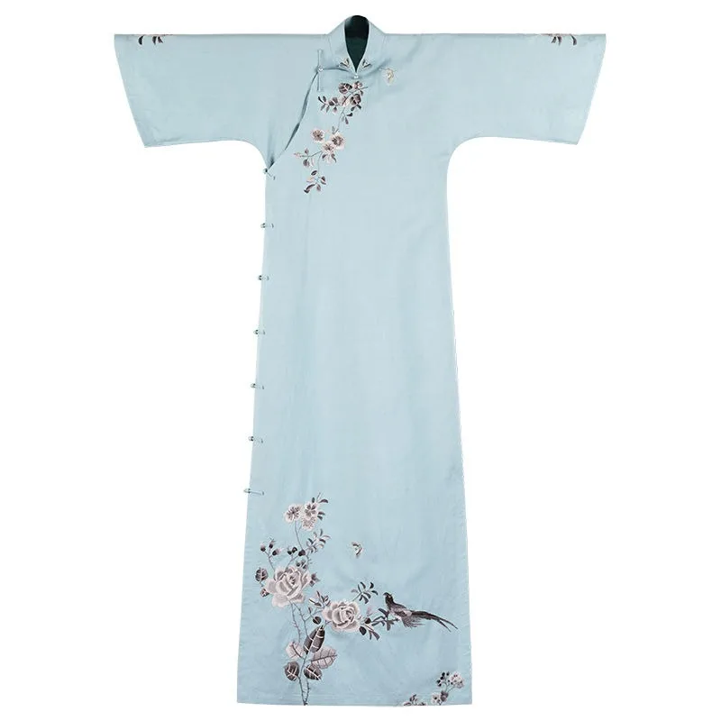 Китайское традиционное платье Qipao Cheongsam Elengant 2024 весна/лето новое улучшенное Ципао