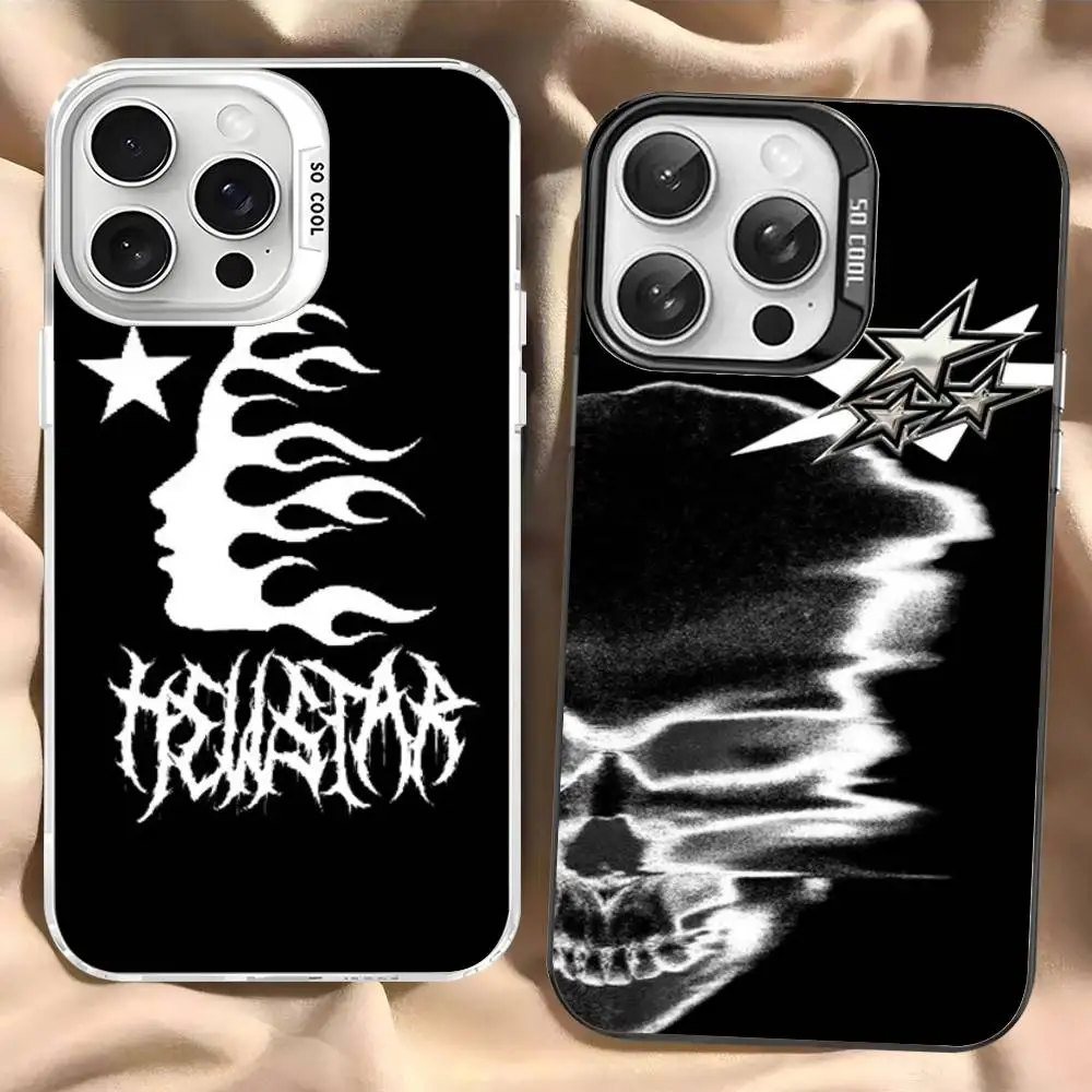 Фото Модный чехол H-HellstarS с логотипом для iPhone 17 16 15 14 13 12 11 Pro Max Plus, цвет серебристый №4
