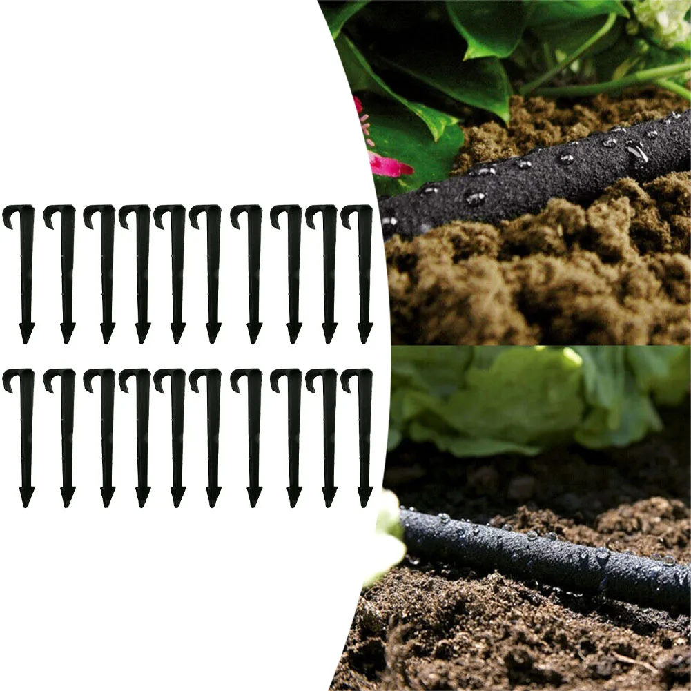 

20pcs Drip Hose Ground Anchor Fixing Anchor Barbed For Better Grip For Garden Watering Ground Anchor Pegs Accessories