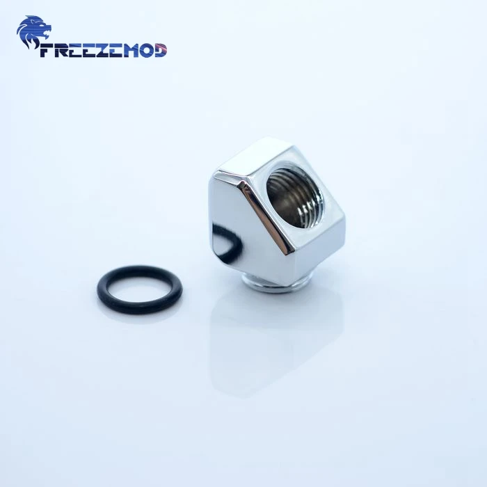 FREEZEMOD 45-градусная Адаптерная коленчатая арматура для жесткой трубки диаметром 14 мм