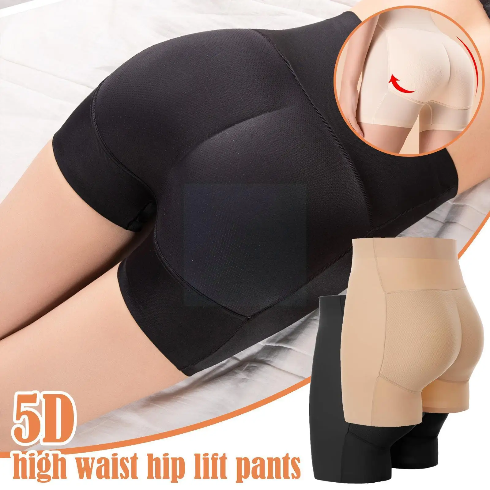 

High Waist Hip Lift Panties Women Butt Enhancer Booty Seamless Body Panties Panty Padded Lifter Shaper Shapewear Underwear A1C5
