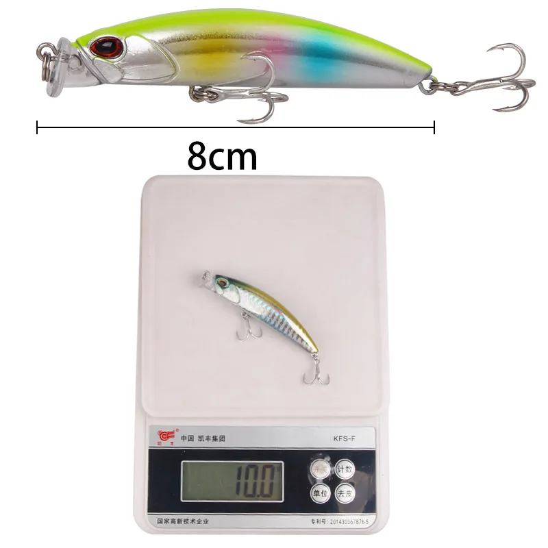 8 см мини воблеры в виде гольяна плавающие рыболовные приманки гольян кренкбейт