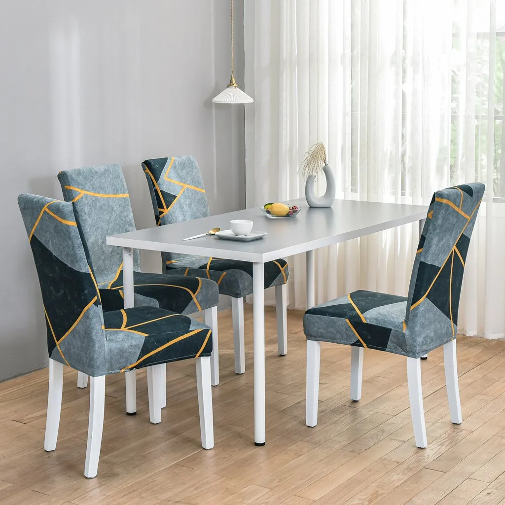 Чехол для стула с рисунком эластичные чехлы на кресла столовой эластичный чехол