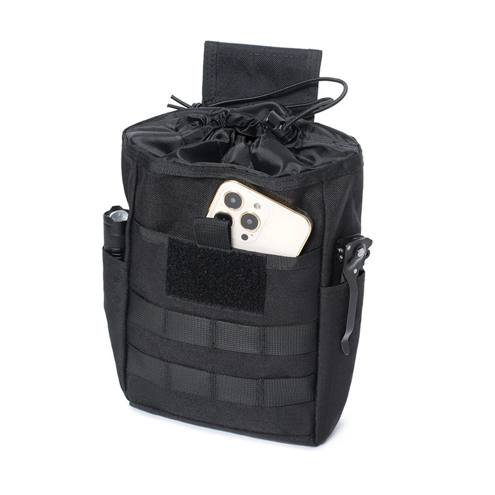 

1000D Tactical Foldable Dump Pouch Molle Roll-up Drawstring Drop Magazine Pouch Airsoft Recovery Mag Pouch Outdoor Hunting Bags