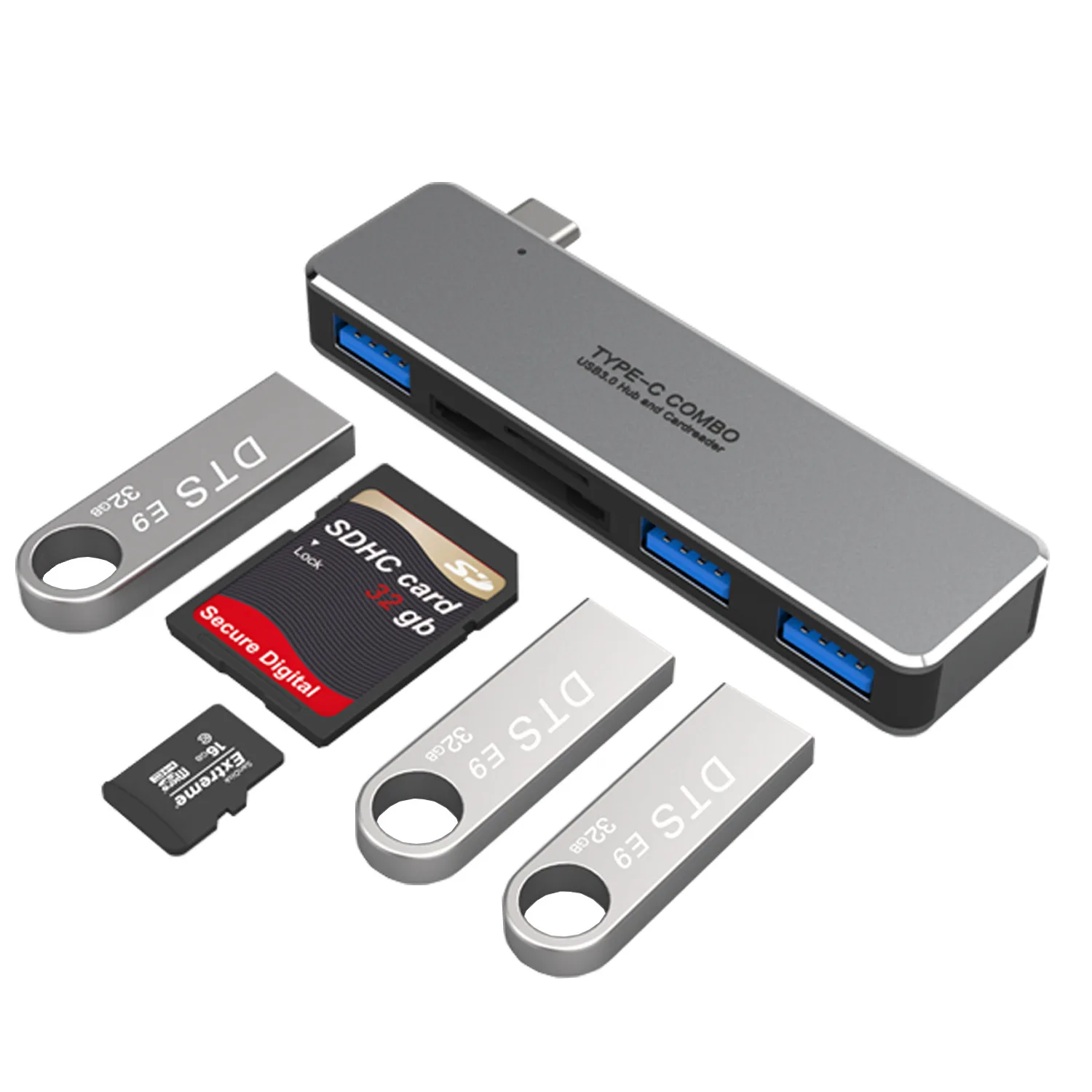 USB 3.0 Type-C Hub к HDMI адаптеру 4K Thunderbolt 3 C с 1 TF SD Reader слот для MacBook Pro/Air/Huawei Mate |