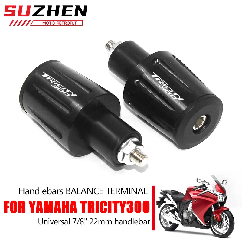 

Tricity300 Logo Motorcycle Handle Bar End Plugs Caps Moto Handlebar Caps For Yamaha Tricity 125 155 300 2020 2021 Accessories