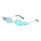 2022 модные ретро солнцезащитные очки унисекс без оправы винтажные облака Бриллиантовая кисточка стимпанк очки для дискотек забавные облакообразные оттенки