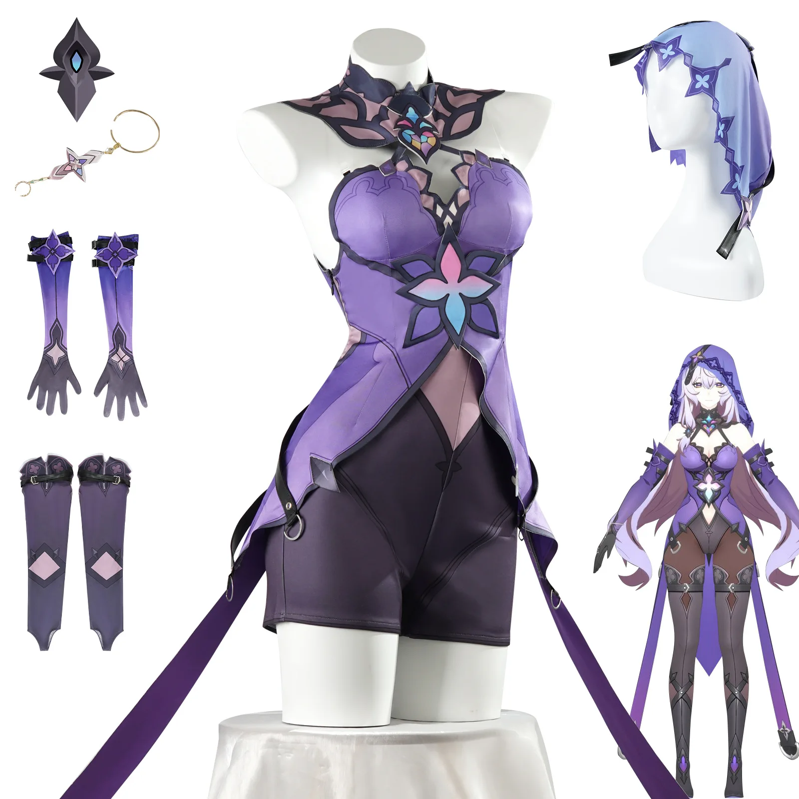 Костюм для косплея игры Черный лебедь Карнавальная Униформа хонкай Звездная