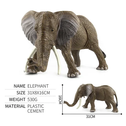 Реалистичная фигурка животного, игрушка, слон, Зебра, Лев, тигр, леопард, Рино, реалистичные экшн-фигурки, модель зоопарка, дикая искусственная игрушка