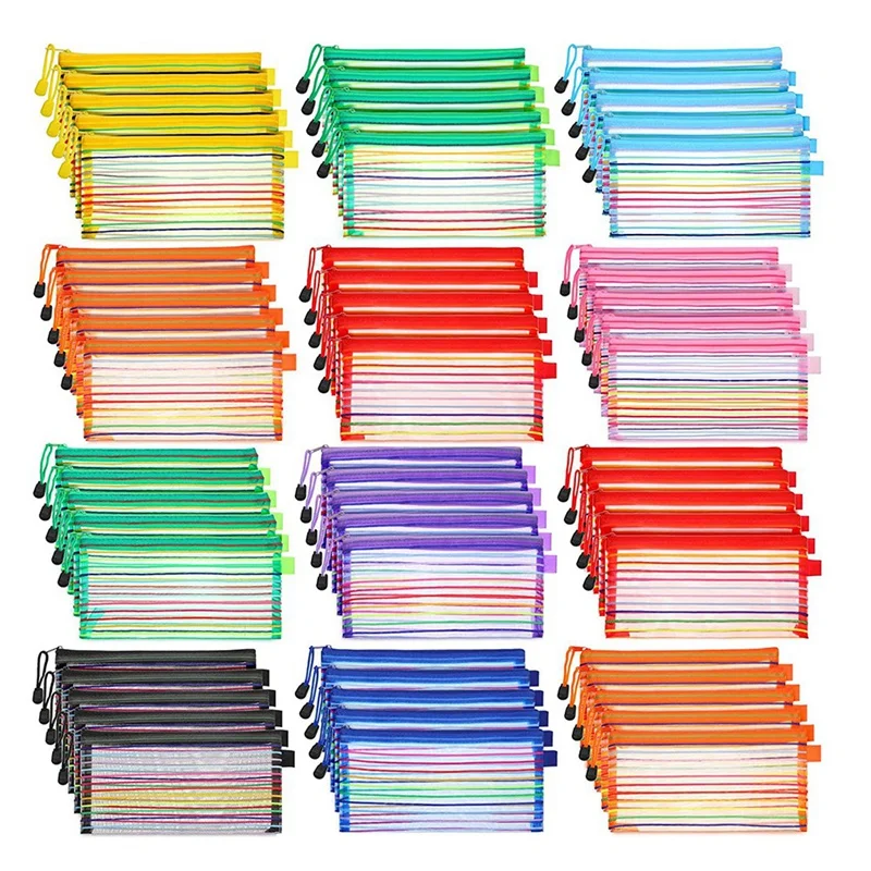 

80 шт., сетчатые сумки на молнии