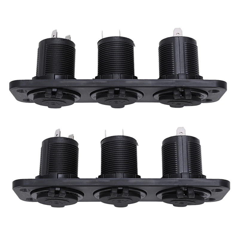 

2X 12V 3 Way Waterproof Car Cigarette Lighter Plug Socket Splitter Adapter Charger