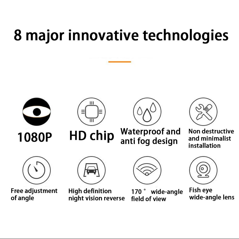 Камера заднего вида ZJCGO AHD 1080P с функцией ночного видения для Chery J11 Higgo Tiggo 3