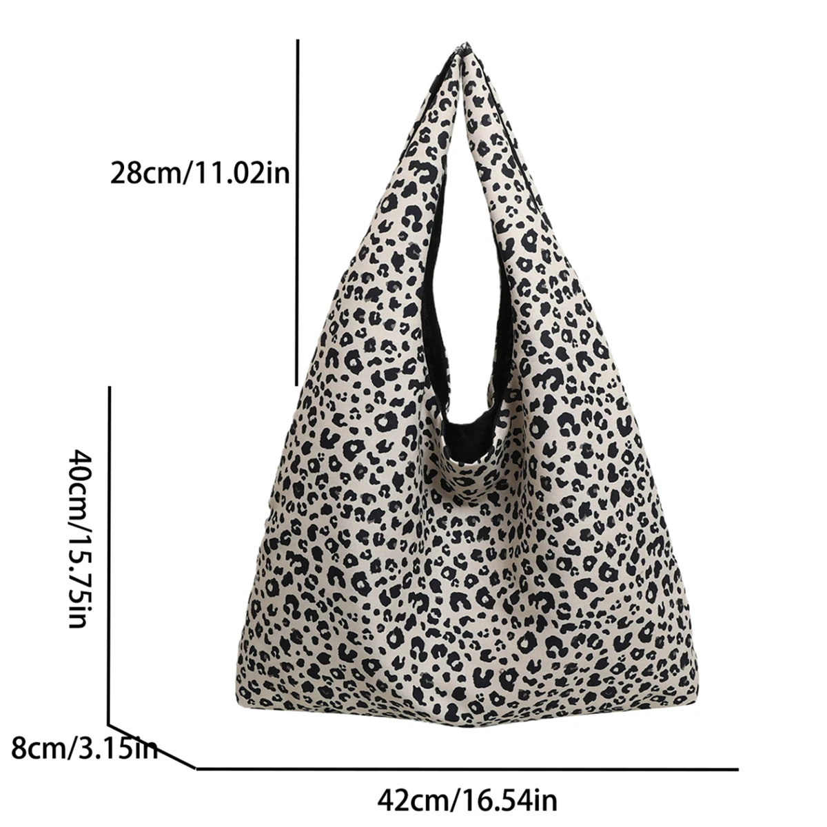 Новая модная Универсальная женская сумка-тоут через плечо с леопардовым принтом
